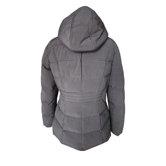 Lands' End Quilted Down Winter Puffer Coat Women's Size Medium Black Stretch - Picture 3 of 10